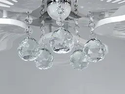 Компактна стельова LED-люстра для кухні Diasha 8154/5WH біла, 5 пелюсток, 75 Вт, 55 см, 10-16m2 - мініатюра 5