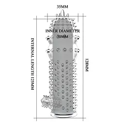 Насадка на член Penis Sleeve Clear 1 PRETTY LOVE BI-010045C 100578 - мініатюра 3