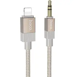 Аудіо кабель Aux Hoco UPA32A Clever digital Lightning to AUX 3.5 мм 1 м Gold