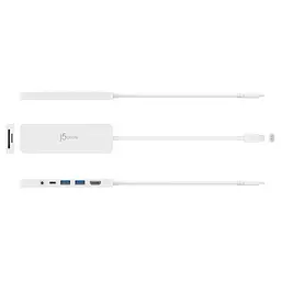 USB-Хаб j5create JCD373-N, USB Type-C 5-в-1 (JCD373-N) - мініатюра 3