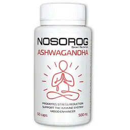 Екстракт кореня ашваганди Nosorog Ashwagandha, 60 капсул