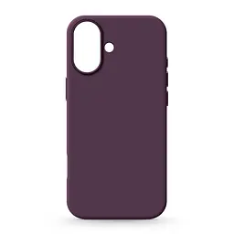 Силиконовый чехол для Apple iPhone 16, ICON2 Case, бордовый, противоударный, панель, защита всего корпуса, матовая поверхность Soft Touch, выступает над дисплеем, совместим с защитными стеклами и пленками, с микрофиброй, ArmorStandart (ARM81297)