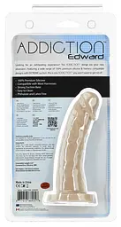 Вигнутий силіконовий фалоімітатор Addiction Edward 6” Curved Dong, 14.6х3.5 см - мініатюра 6