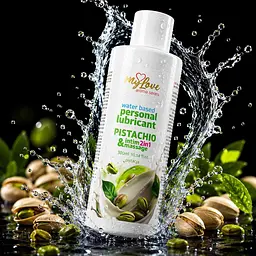 Лубрикант MyLove Aroma Series IntimMassage 2in1 Pistachio, 300 мл - мініатюра 2