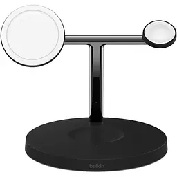 Бездротовий зарядний пристрій Belkin 3in1 MagSafe Black (WIZ017VFBK) [170632] - мініатюра 2