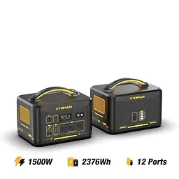 Зарядна станція Jump 1500X+Jump PB-26, Black/Yellow, 1500 Вт / 828 Вт/год, 2xType-C (100 Вт) Vtoman teh0028582 - мініатюра 4