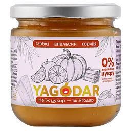 Джем без цукру Yagodar Гарбузовий з апельсином та корицею 210 г