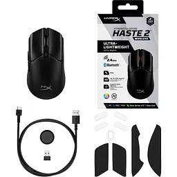 Мишка HyperX Pulsefire Haste 2 Wireless Black (6N0B0AA) - мініатюра 9