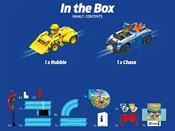 Гоночна траса дитяча First PAW PATROL – 2,9 м з героями Чейз та Раббл - мініатюра 7