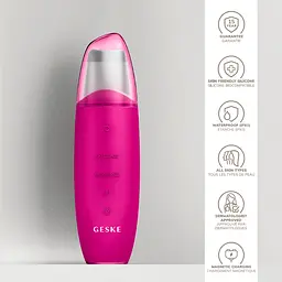 Мікрострумовий скрабер для шкіри та усунення чорних точок GESKE MicroCurrent Skin Scrubber & Blackhead Remover 9 в 1 бузковий - мініатюра 5