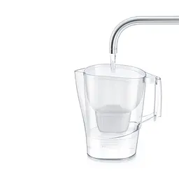 Фільтр-глечик Brita Aluna Memo MXPro з фільтр-картриджем 3 шт. білий 2.4 л (1053054) - мініатюра 3