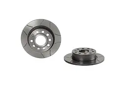 Диск гальмівний невентильований VW Golf V-VII, Caddy III, Golf Plus 96-21р Brembo (08.9502.75) - мініатюра 2