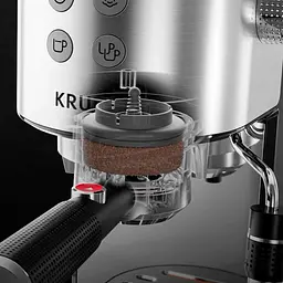 Кавоварка ріжкова Krups Virtuoso+ Tamping System 1 л сіра (XP499EE0) - мініатюра 7