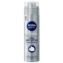 Пена для бритья Nivea Men Серебряная защита, 200 мл (81371)