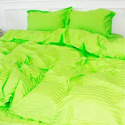 Постільна білизна MirSon SatinStripe 30-0016LightGreen 200х220 Євро (2200005253670) - мініатюра 3