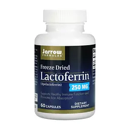 Пробіотики Jarrow Formulas Лактоферин сублімований, 250 мг, Lactoferrin, Freeze Dried, 60 ка (JRW-21011)