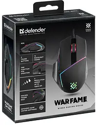 Мишка Defender Warfame GM-880L ігрова, 12800dpi., 8кн., RGB - мініатюра 4
