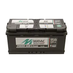Акумулятор 6СТ-105 Ah MIDAC ITINERIS START STOP AGM, 12V, 105Ah, R EN950А - мініатюра 2