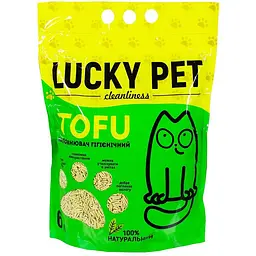 Наповнювач для котячого туалету Lucky Pet тофу зелений чай 12 л
