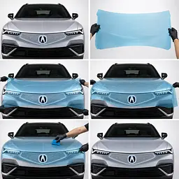 Антигравійна захисна бронеплівка за лекалами для Acura ZDX EV 2024 - нижня зона кузова пороги - мініатюра 2