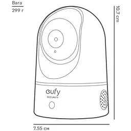 Внутрішня IP-камера Eufy Security Solo 2K P24 Protect Pan & Tilt Apple HomeKit (T8410X) - мініатюра 9