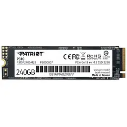Накопичувач SSD M.2 2280 240GB Patriot (P310P240GM28)
