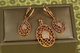 Набір Xuping Jewelry Вензель золотистий