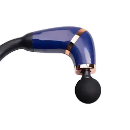 Перкусійний масажер Fascial Gun Massage 4 насадки, синій Huizhou HP-11-11BL - мініатюра 6