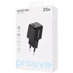 Мережевий зарядний пристрій Proove Pocket GaN 25W Black (WCPG25010201) - мініатюра 2