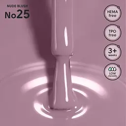Гель-лак для нігтів 25 Nude Blush Shelly 12 мл - мініатюра 2