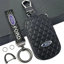 Подарунковий набір №9 для Ford брелок з карабіном і чохол для автоключів