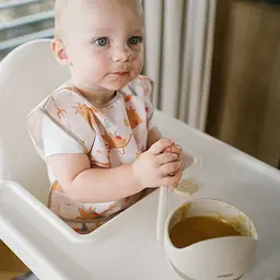Мисочка BabyOno силіконова з присоскою бежева (1481/04) - мініатюра 5