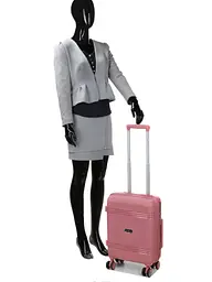 Валіза міні XS поліпропілен Snowball 21204 52×35×18см 25л Рожеве золото