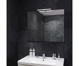 Дзеркало Sanwerk СІМПЛІ "Мініма" 80*65 зі світильником LED "СМАРТ" AL 30 см (ZS0000352)