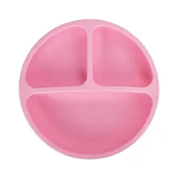 Набір дитячого силіконового термостійкого посуду 6 предметів Pink (16608) - мініатюра 2