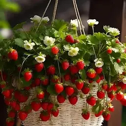 Полуниця Ампельна Agro-Market "Гірлянда" (ремонтантний ранній сорт з великими плодами) (188771) 1 саджанець в упаковці
