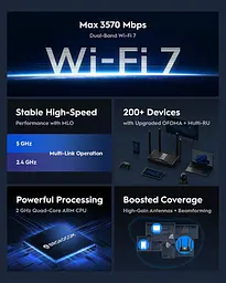 Маршрутизатор Cudy WR3600H, BE3600 2.5G Wi-Fi 7 Router - мініатюра 4