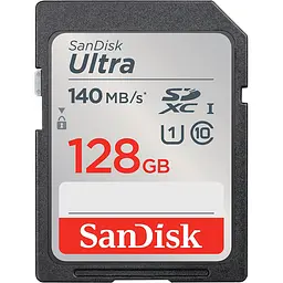 Карта пам'яті Sandisk 128GB SD C10 UHS-I R140MB/s Ultra (SDSDUNB-128G-GN6IN)