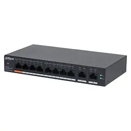 PoE-комутатор 10-портовий керований L2 Dahua DH-CS4010-8ET-60 з 8 портами PoE 60W (99-00023172)