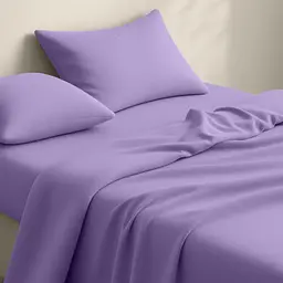 Простирадло Cosas на резинці фланель 80х160 lavender, лаванда (Flannel_25Lavender_80x160x20) - мініатюра 5