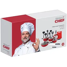 Набір посуду Bravo Chef, 18 предметів, (BC-6102-18) - мініатюра 13