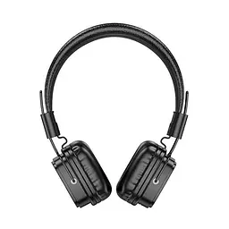 Навушники Hoco W56 Earl BT headphones, BT5.4, AUX, TF, Type-C, 250mAh, 28h, black - мініатюра 2