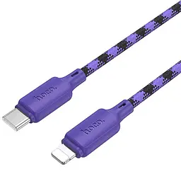 Дата кабель Hoco X116 Meridian Type-C to Lightning 27W (1m) Gradient Purple Mix - мініатюра 6