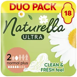 Гігієнічні прокладки Naturella Ultra Normal Plus (Розмір 2) 18 шт. (8006540098257)