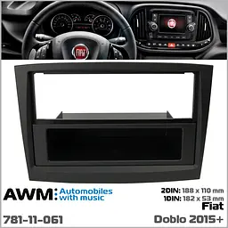 Перехідна рамка Fiat Doblo AWM 781-11-061 - мініатюра 6