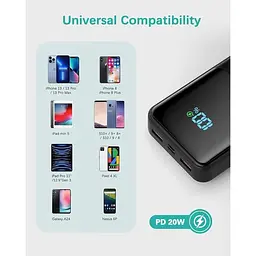 Портативний зарядний пристрій надвисока ємність 36000 mAh 20 Вт швидка зарядка USB C вхід/вихід - мініатюра 8