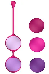 Вагінальні кульки Liebe Kewos — Cerise/Candy Violet, 5 кульок у комплекті Liebe Seele SX1596 100791 - мініатюра 5