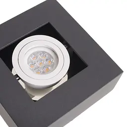 Підсвічування тубус Brille AL-728/1 GU10 BK IP20 MR16 26-849 - мініатюра 7