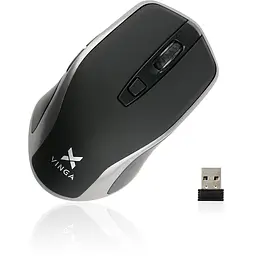Мишка Vinga MSW-909 Silent black-grey - мініатюра 2