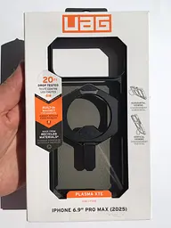 Оригінальний протиударний чохол для iPhone 17 Pro Max UAG Plasma XTE MagSafe Black 114528114034 з підставкою - мініатюра 2